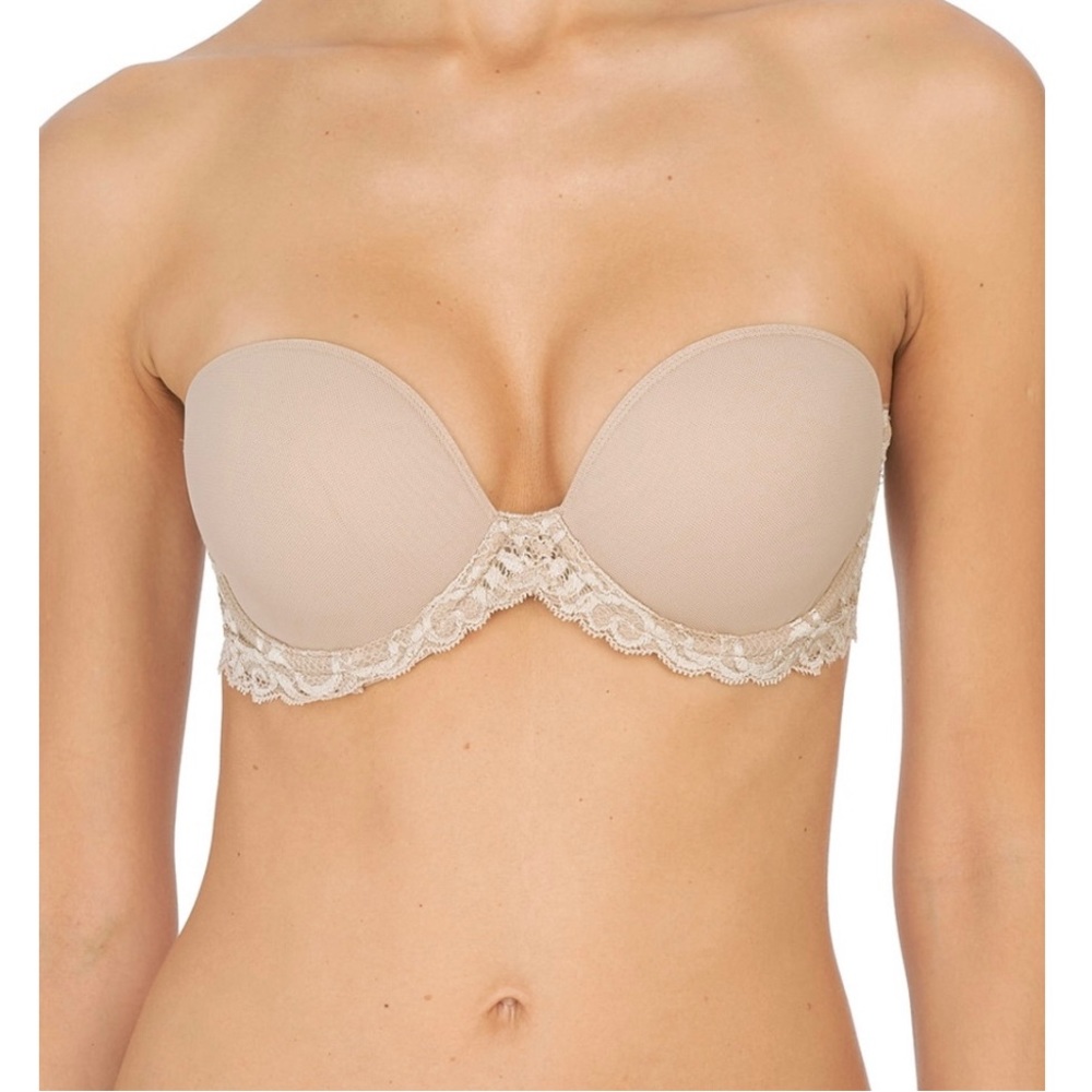 Natori Feather Strapless Bra in Nude